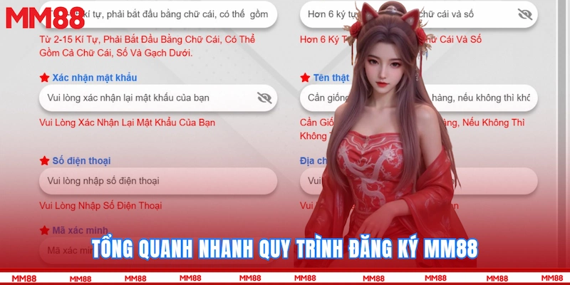 Tổng quanh nhanh quy trình Đăng Ký MM88